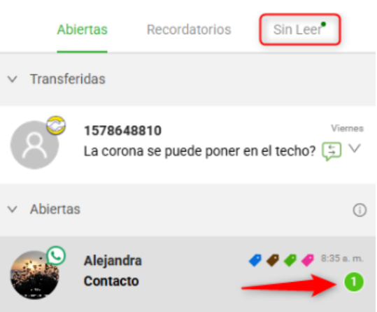 Captura mensajes no leídos 2